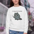 Women's i Require Books Raccoon Youth Crewneck Sweatshirt