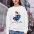 Women's Vintage Book Quote It’s No Use Going Back To Yesterday Youth Crewneck Sweatshirt