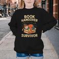 Book Hangover Survivor Reading Humor Librarian Bibliophiles Youth Crewneck Sweatshirt