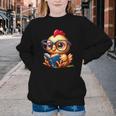Chicken Reading a Book Farm Animal Chick Youth Crewneck Sweatshirt Chicken Reading a Book Farm Animal Chick Youth Crewneck Sweatshirt