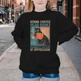 Drink Coffee Read Books Dismantle Systems Of Oppression Cat Youth Crewneck Sweatshirt