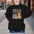Easily Distracted By Cats And Books Book & Cat Lover Youth Crewneck Sweatshirt