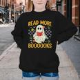 Ghost Reading Books Teacher Student Halloween Read More Book Youth Crewneck Sweatshirt Ghost Reading Books Teacher Student Halloween Read More Book Youth Crewneck Sweatshirt