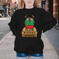 Girl Kid Reading Book Black History Month Bookworm Youth Crewneck Sweatshirt