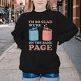 I'm So Glad We'Re On The Same Page Book Lover Writer Youth Crewneck Sweatshirt I'm So Glad We'Re On The Same Page Book Lover Writer Youth Crewneck Sweatshirt