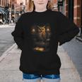 Owl Library Books Wisdom Reading Vintage Scholar Youth Crewneck Sweatshirt