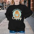 Reading Makes Me Cappy Bookworm Capybara Book Reading Youth Crewneck Sweatshirt