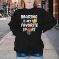 Reading Is My Tee Favorite Sport Basketball World Book Day Youth Crewneck Sweatshirt Reading Is My Tee Favorite Sport Basketball World Book Day Youth Crewneck Sweatshirt
