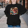 Squirrel Reading a Book Lover Bookworm Youth Crewneck Sweatshirt