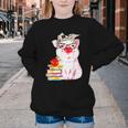 Teacher Pig Cute Farm Animal Book Lover School Student For Men Women Kids Youth Crewneck Sweatshirt Teacher Pig Cute Farm Animal Book Lover School Student For Men Women Kids Youth Crewneck Sweatshirt