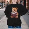 Teddy Bear Reading a Book Youth Crewneck Sweatshirt