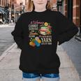 A Woman Cannot Survive On Books Alone She Also Needs Yarn Youth Crewneck Sweatshirt