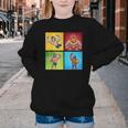 Wrestling Comic Book Wrestler Mexican Lucha Libre Mask Youth Crewneck Sweatshirt