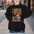 I Write Book Writer Author Book Writing Novelist Youth Crewneck Sweatshirt I Write Book Writer Author Book Writing Novelist Youth Crewneck Sweatshirt