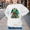 Book Dragon Reading Books Youth Crewneck Sweatshirt