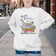 Books Original Handheld Device Reader Literacy Book Lover Youth Crewneck Sweatshirt