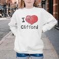 Clifford The Big Red Dog I Heart Clifford Childrens Books Youth Crewneck Sweatshirt