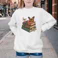 Life Is Better With Butterflies And Books Cute Butterfly Youth Crewneck Sweatshirt