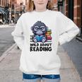 Wild About Reading Book Lover Gorilla Youth Crewneck Sweatshirt
