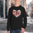 Book Lover Heart Shape Reading Librarian Valentine Men Women Youth Crewneck Sweatshirt
