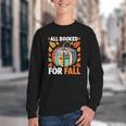All Booked For Fall Book Pumpkin Autumn Thanksgiving Teacher Youth Crewneck Sweatshirt