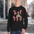 Bookmas Christmas Books Shirt Candy Cane Bookworm Youth Crewneck Sweatshirt