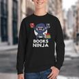 Books Ninja Read Reading Librarian Book Toddler Boys Kids Youth Crewneck Sweatshirt Books Ninja Read Reading Librarian Book Toddler Boys Kids Youth Crewneck Sweatshirt