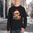 Chicken Reading a Book Farm Animal Chick Youth Crewneck Sweatshirt Chicken Reading a Book Farm Animal Chick Youth Crewneck Sweatshirt