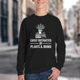 Easily Distracted By Plants & Books Plant Book Lover Youth Crewneck Sweatshirt Easily Distracted By Plants & Books Plant Book Lover Youth Crewneck Sweatshirt