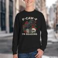 F-CAW-F I'm Reading Crow Book Lover Introvert Meme Youth Crewneck Sweatshirt