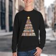 Literary Book Tree Bookish Shelf Art For Avid Readers Youth Crewneck Sweatshirt