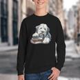 Old English Sheepdog Books Reading Dog Breed Graphic Youth Crewneck Sweatshirt Old English Sheepdog Books Reading Dog Breed Graphic Youth Crewneck Sweatshirt