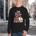 Raccoon Reading Books Matching Bookworm Readers Librarian Youth Crewneck Sweatshirt