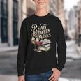 Read Between The Wines Vintage Book Lovers Wine Reading Youth Crewneck Sweatshirt