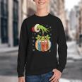 Retro Christmas Ornament Book Christmas Teacher Librarian Youth Crewneck Sweatshirt