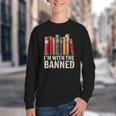 Support Banned Books Freedom I'm With The Banned Youth Crewneck Sweatshirt
