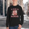 Valentines All Booked For Valentines Book Lovers Teacher Kid Youth Crewneck Sweatshirt