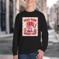 Women's Read Your Heart Out Groovy Bookish Valentine Day Women Girls Youth Crewneck Sweatshirt