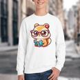 Adorable Book Lover Chipmunk With Reading Glasses Cute Premium Youth Crewneck Sweatshirt