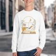Book Lover Moonlight Reading Scene Night Youth Crewneck Sweatshirt