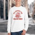 All Booked For Valentines Bow Heart Book Lover Valentine Day Youth Crewneck Sweatshirt