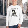Education Is Freedom Teacher Women Books Black History Youth Crewneck Sweatshirt