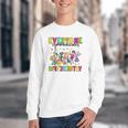Everyone Communicates Differently Book Teacher Outfit Youth Crewneck Sweatshirt