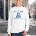 Just a Girl Who Loves Books Book Lover Bookish Youth Crewneck Sweatshirt