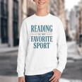 Reading Is My Favorite Sport Literary Book Lover Typography Youth Crewneck Sweatshirt