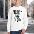 I Require Books Raccoon Reading For Book Lovers Youth Crewneck Sweatshirt