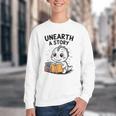 Unearth a Story Cute Dinosaur Summer Reading 2026 Dino Book Youth Crewneck Sweatshirt Unearth a Story Cute Dinosaur Summer Reading 2026 Dino Book Youth Crewneck Sweatshirt