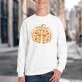 Vintage Book Pumpkin Autumn Fall Librarians Bookworm Teacher Youth Crewneck Sweatshirt