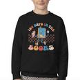 100 Days In The Books Celebration Retro School Youth Crewneck Sweatshirt