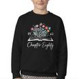 1945 Chapter Eighty 80th Birthday Books Themed 80 Year Old Youth Crewneck Sweatshirt